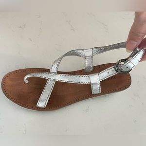 Silver MIU MIU sandals